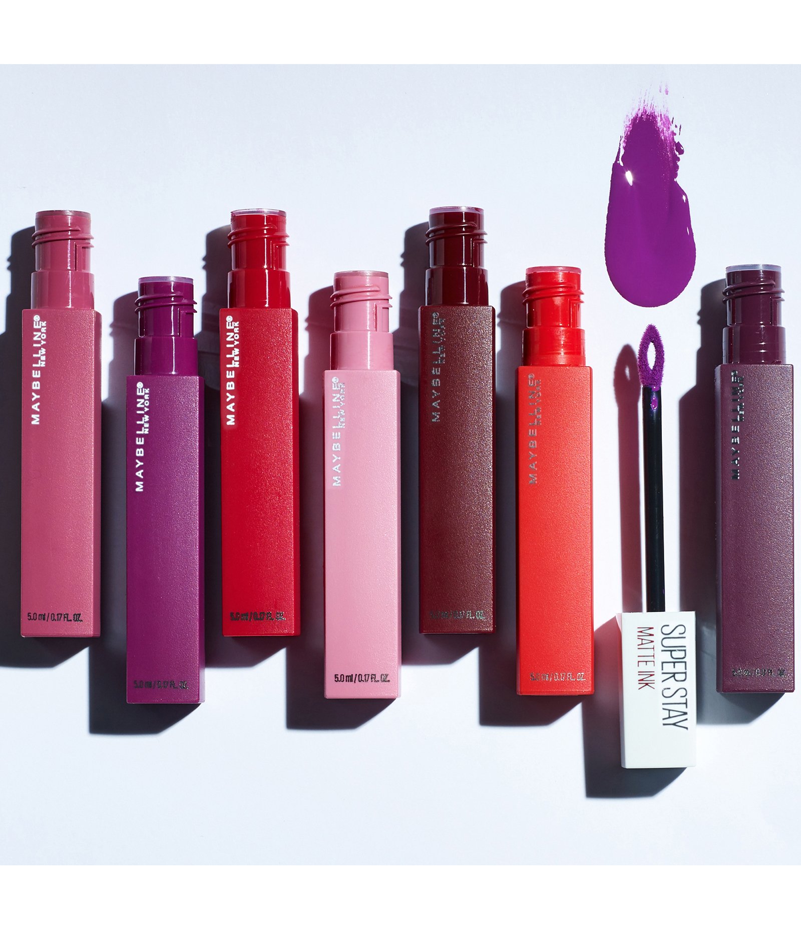 Batom Líquido Longa Duração Maybelline SuperStay Matte Ink, 5ml Voyager 7