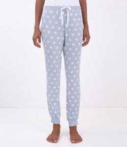 Calça de Pijama Estampa Poá 