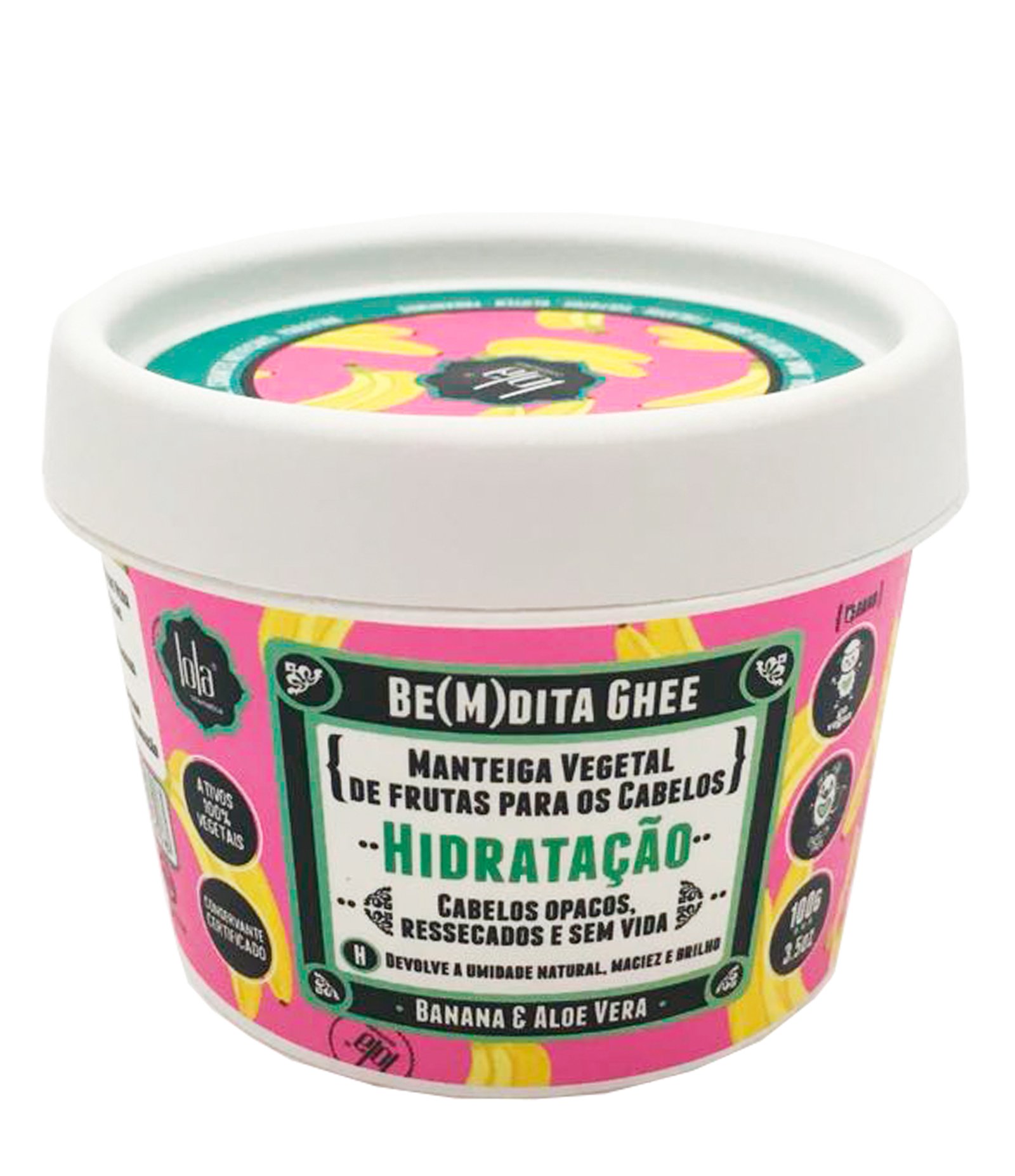 Creme Capilar Lola Be(m)dita Ghee Hidratação Banana e Aloe Vera 100g 1