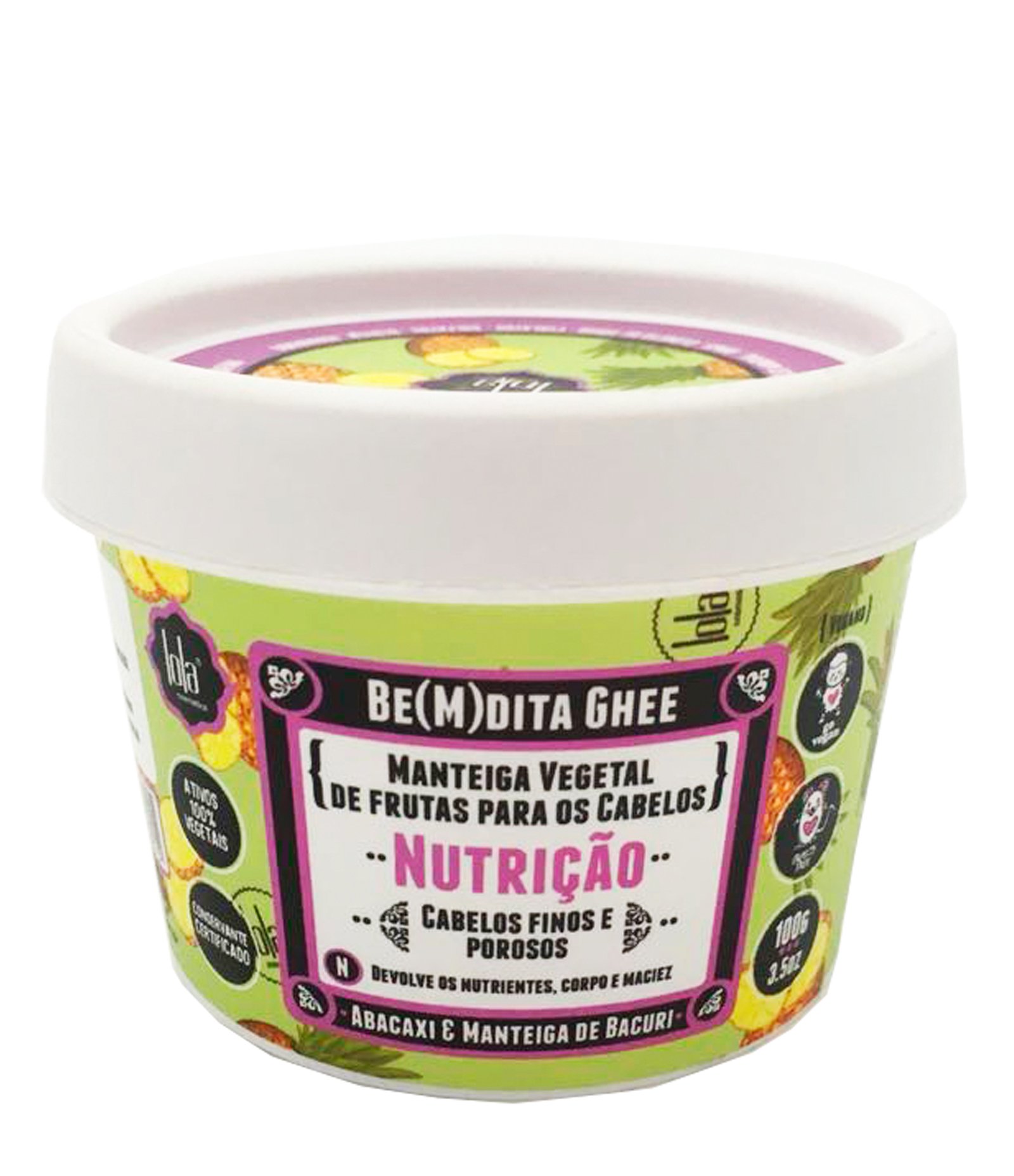 Creme Capilar Lola Be(M)dita Ghee Nutrição Abacaxi e Manteiga de Bacuri 100g 1