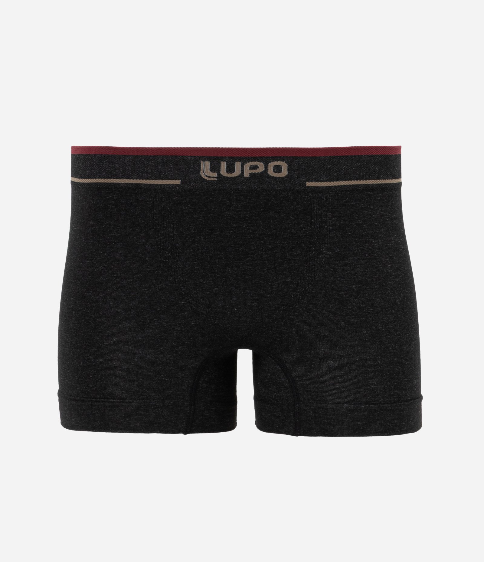 Cueca Boxer em Poliamida com Cós Elástico Lupo Preto 2