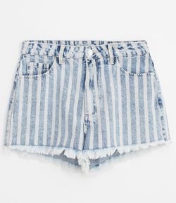 short jeans listrado