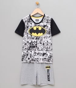 Pijama Infantil com Estampa Batman - Tam 2 a 14