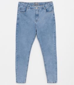 Calça Jeans Skinny Marmorizada Curve & Plus Size