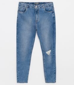 Calça Jeans Skinny Marmorizada Curve & Plus Size
