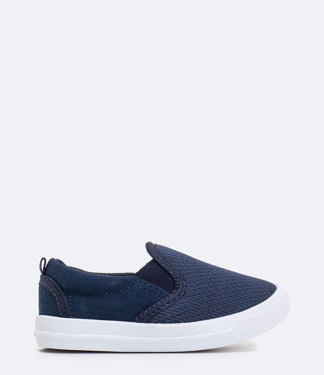 Tênis Infantil Slip On Póim - Tam 20 ao 27 Azul