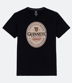 Camiseta Manga Curta Rótulo Guinness ***13