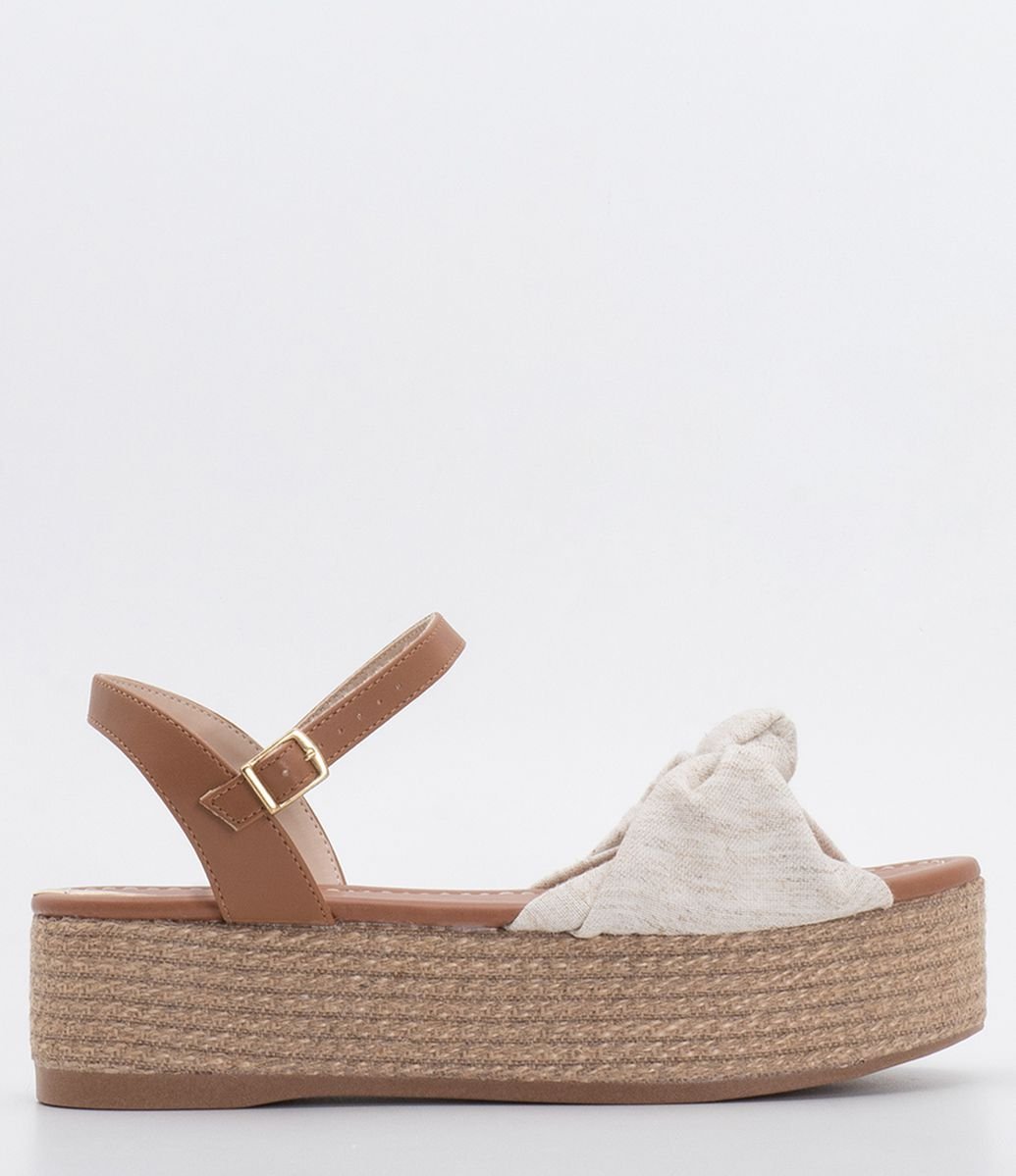 sandália feminina flatform moleca