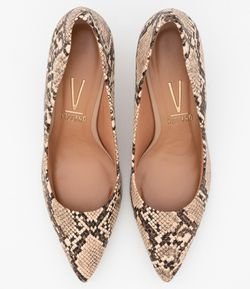 sapato animal print vizzano