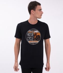 Camiseta Comfort com Estampa Motorcycle