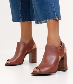Compre Sapato Feminino Peep Toe Envernizado Satinato Online