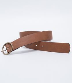 Cinto Feminino Fivela Arredondada