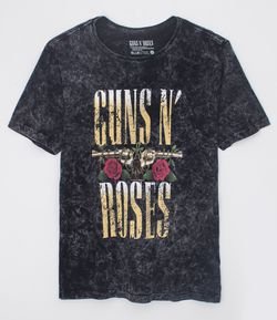 Camiseta com Estampa Guns N' Roses