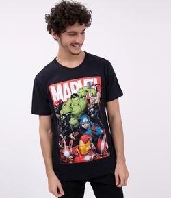 Camiseta com Estampa Marvel