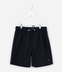 Bermuda de Banho Infantil com Etiqueta Emborrachada - Tam 5 a 14 anos