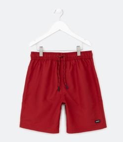 Bermuda de Banho Infantil com Etiqueta Emborrachada - Tam 5 a 14 anos