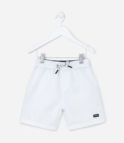 Bermuda de Banho Infantil com Etiqueta Emborrachada - Tam 5 a 14 anos