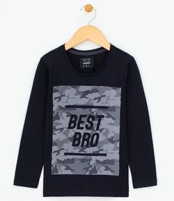 Camiseta Infantil com Estampa Best Bro - Tam 5 a 14