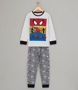Pijama Infantil Algodão com Estampa Homem Aranha - Tam 2 a 14