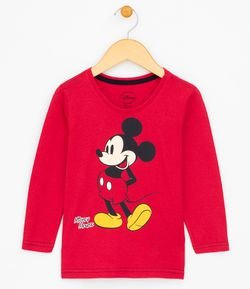 Camiseta Infantil com Estampa Mickey - Tam 1 a 4