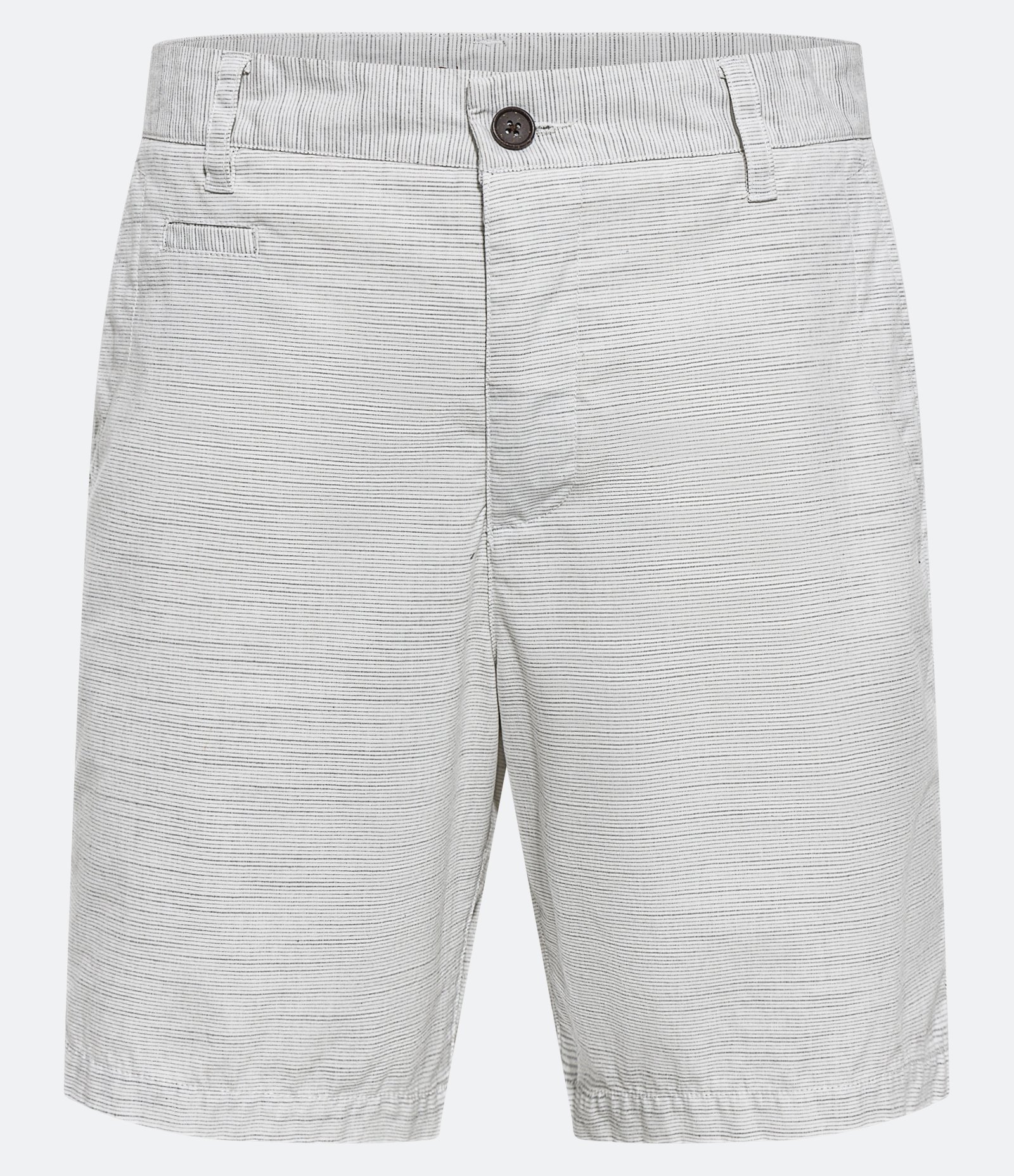 Bermuda de Passeio em Flamê com Textura e Bolsos Off White 1