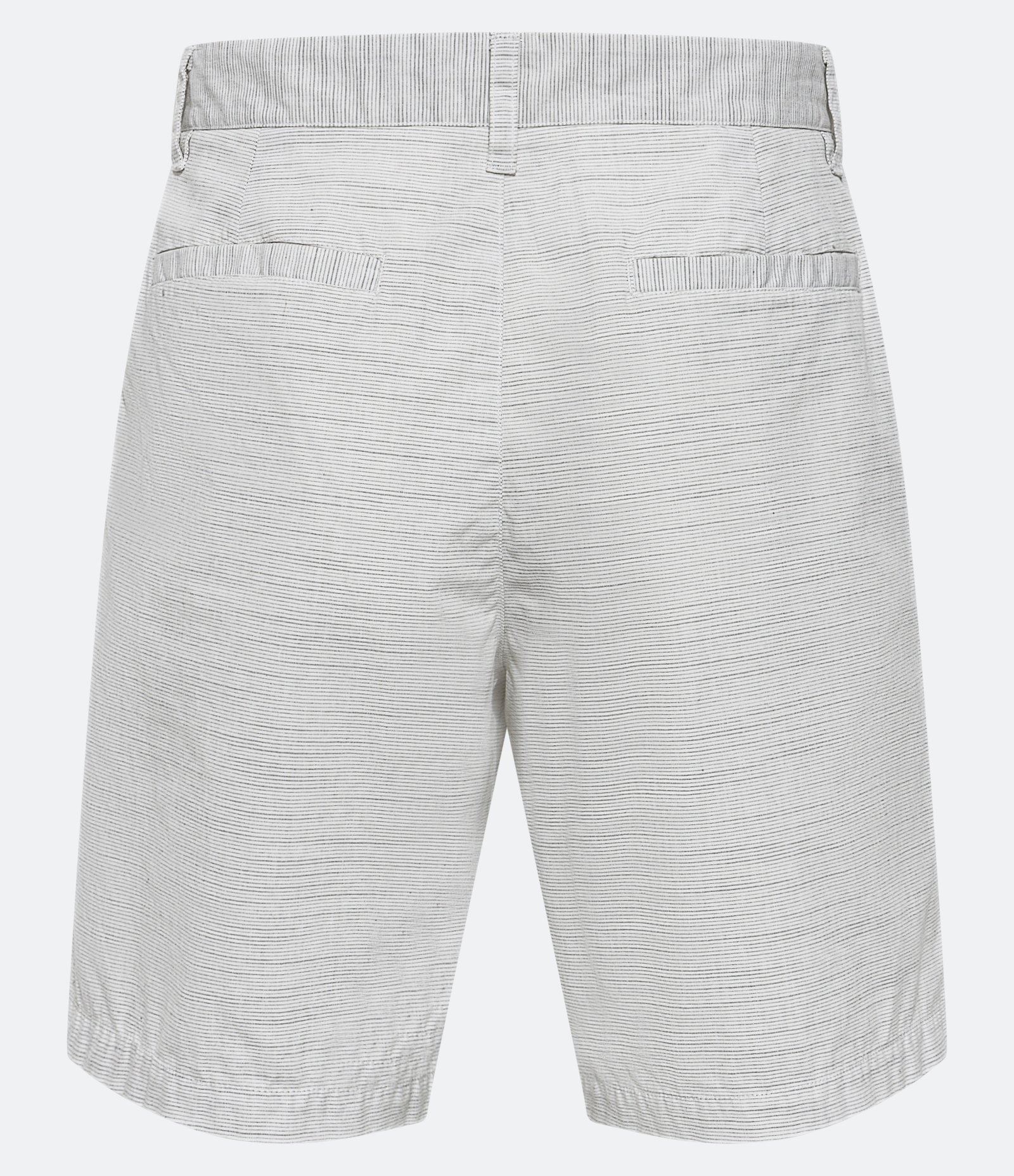 Bermuda de Passeio em Flamê com Textura e Bolsos Off White 2