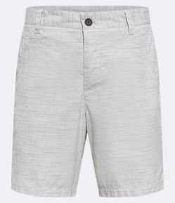 Bermuda de Passeio em Flamê com Textura e Bolsos