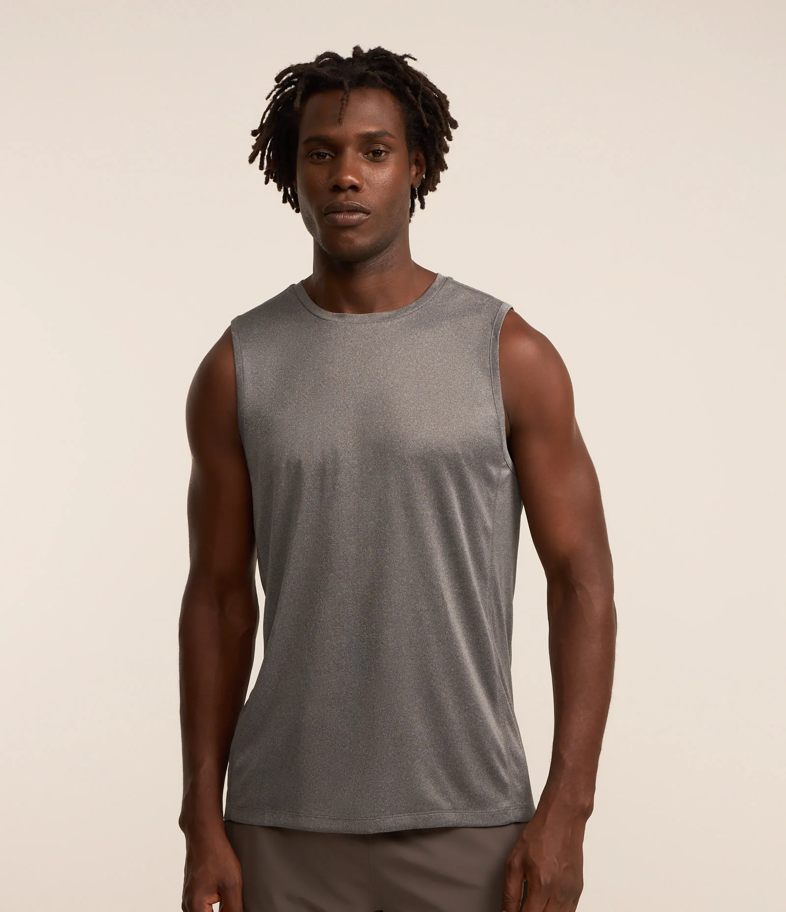 Regata Regular Esportiva Básica com Detalhe Refletivo Cinza 1