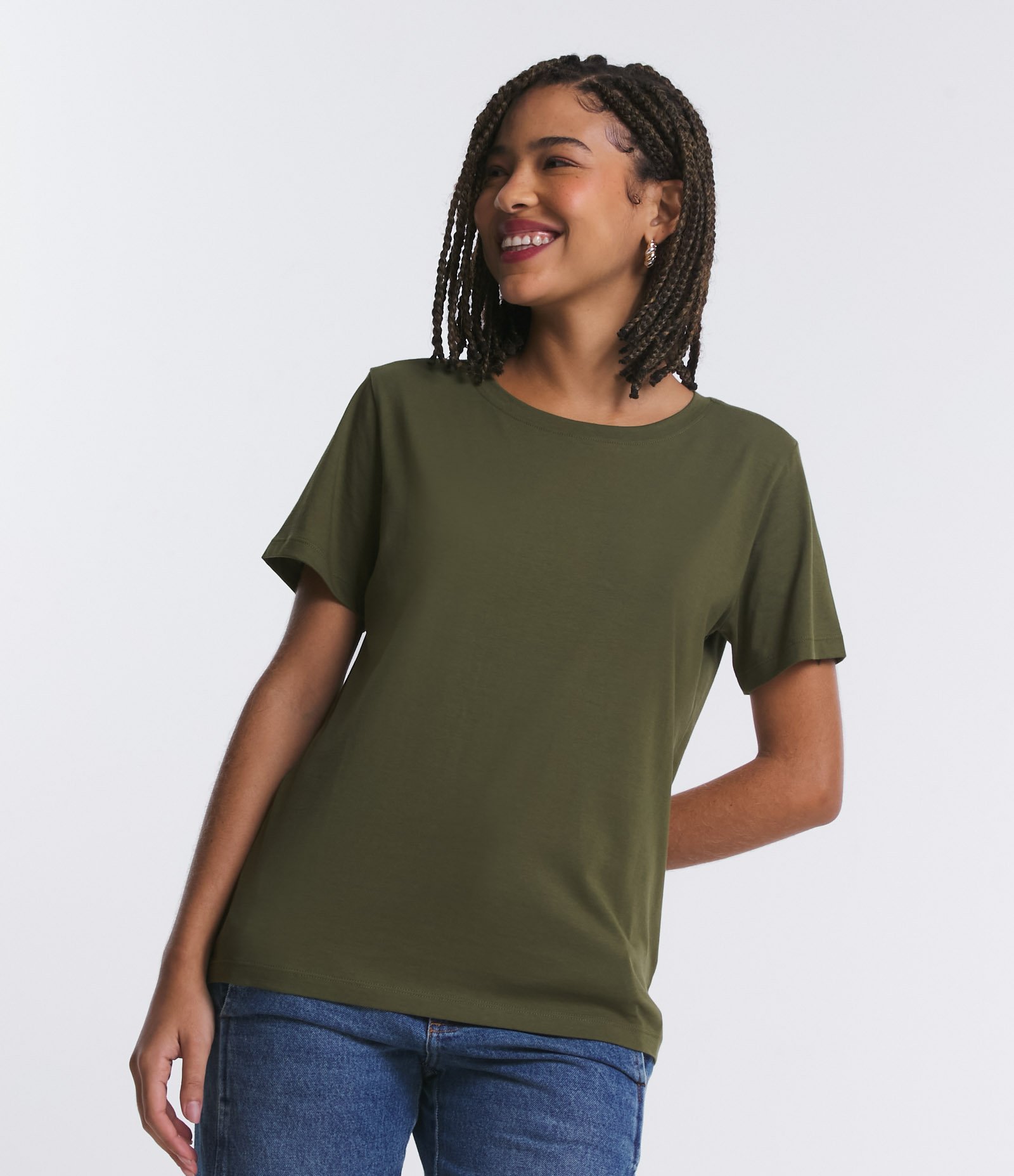 Camiseta Básica em Algodão com Manga Curta 1