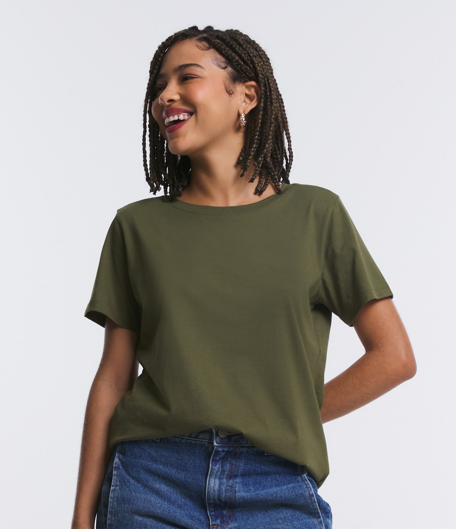 Camiseta Básica em Algodão com Manga Curta 4