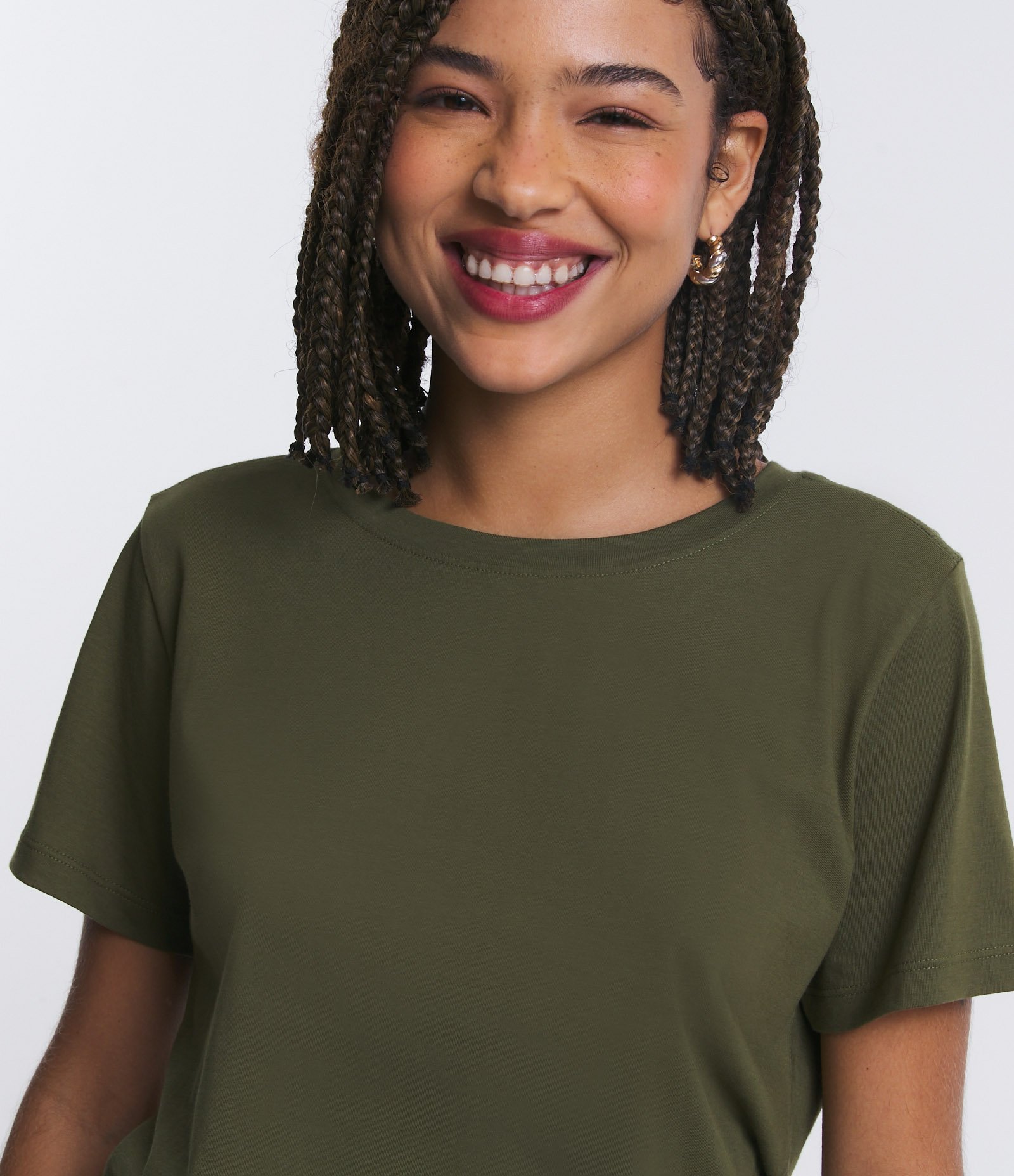 Camiseta Básica em Algodão com Manga Curta 5