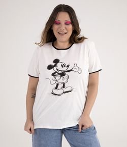 Blusa com Estampa Mickey Curve & Plus Size