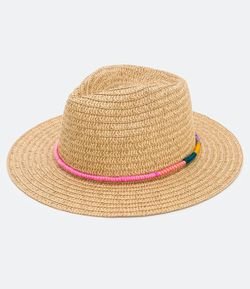 Chapéu Panamá com Cordão Colorido