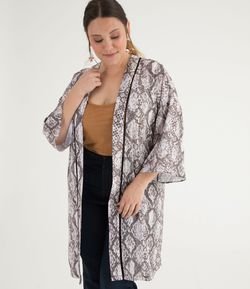 Kimono Animal Print Curve & Plus Size