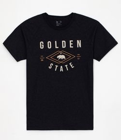 Camiseta Manga Curta Estampada Golden State 