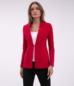 Blazer em Alfaiataria com Detalhe de Tachas na Lateral 