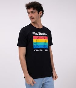 Camiseta Manga Curta Playstation