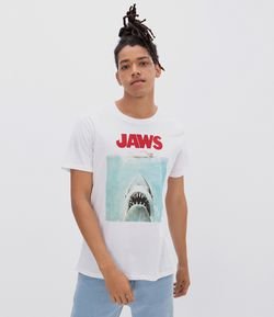 Camiseta com Estampa Tubarão Jaws