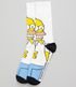 Imagem miniatura do produto Medias Divertidas Caña Larga Hommer Simpsons  Blanco  1