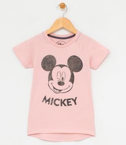 Blusa Infantil com Estampa do Mickey - Tam 4 a 14