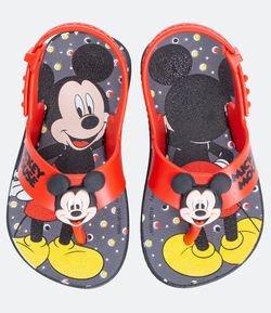 Chinelo Infantil Menino Mickey Mouse Slide Stripes Disney