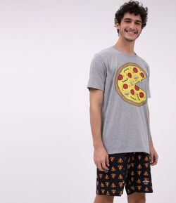Pijama com Estampa Pizzas Viko