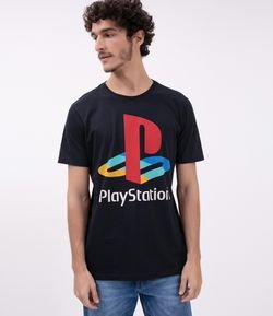 Camiseta com Estampa Playstation