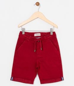 Bermuda Infantil Jeans com Cadarço - Tam 5 a 14 anos