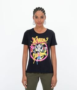 Camiseta Manga Curta Estampa Heroínas Xmen