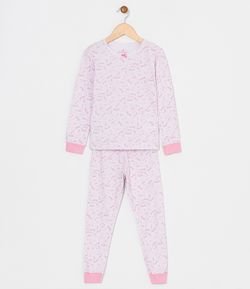 Pijama Infantil Estampado com Ursinhos com Máscaras - Tam 1 a 6 anos