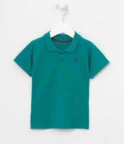 Camiseta Infantil com Gola Polo - Tam 1 a 5 anos