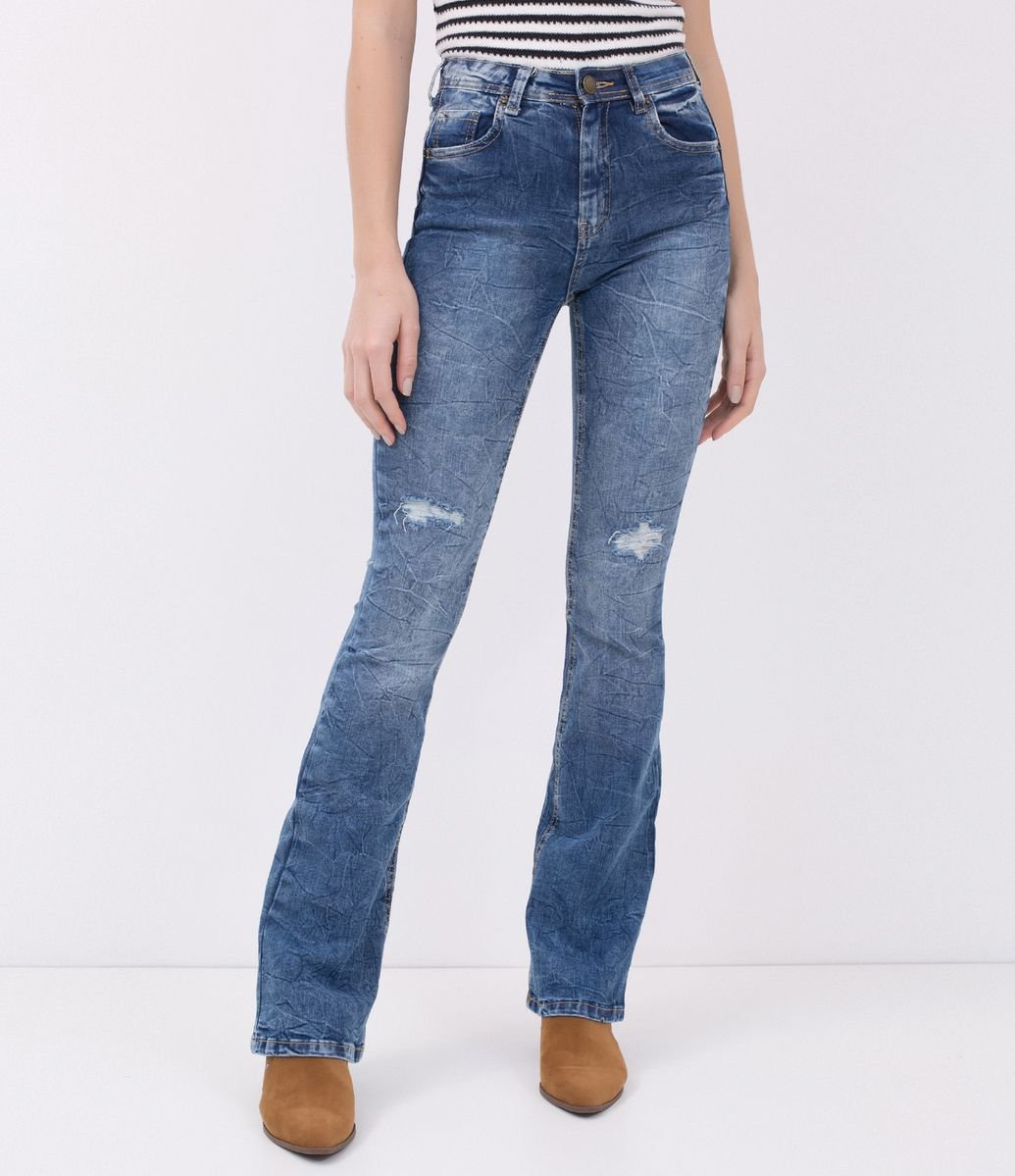 calça boot cut renner