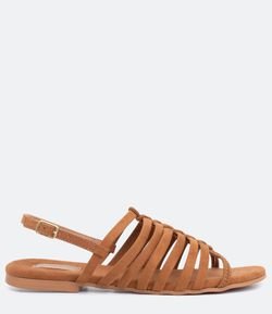 Rasteira Feminina com Tiras Satinato