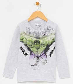Camiseta Infantil com Estampa do Hulk - Tam 4 a 14